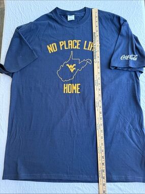 WV “No Place like Home” Blue Gold short sleeved t-shirt. Mens XL West Virginia